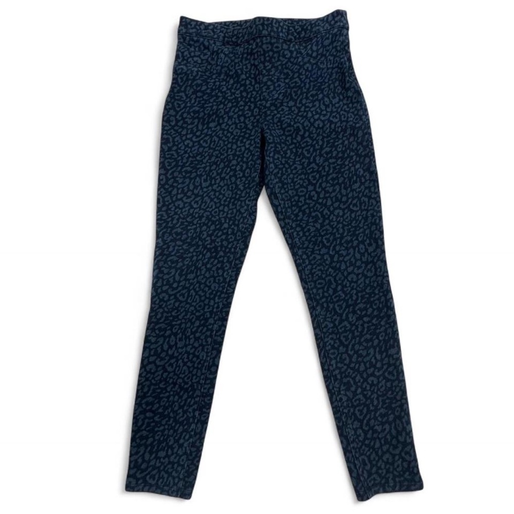 SPANX High waist Navy Leopard Print Leggings Jean-ish